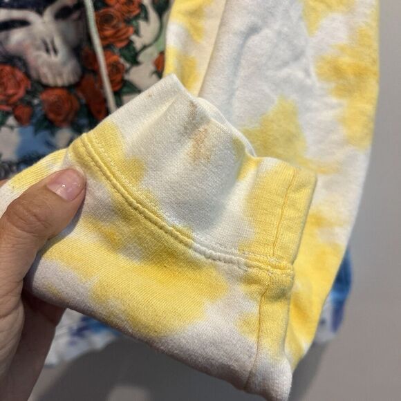 Liquid Blue Grateful Dead Space Your Face Sweatshirt Tie Dye Hoodie Mens S/M VTG - Picture 4 of 9